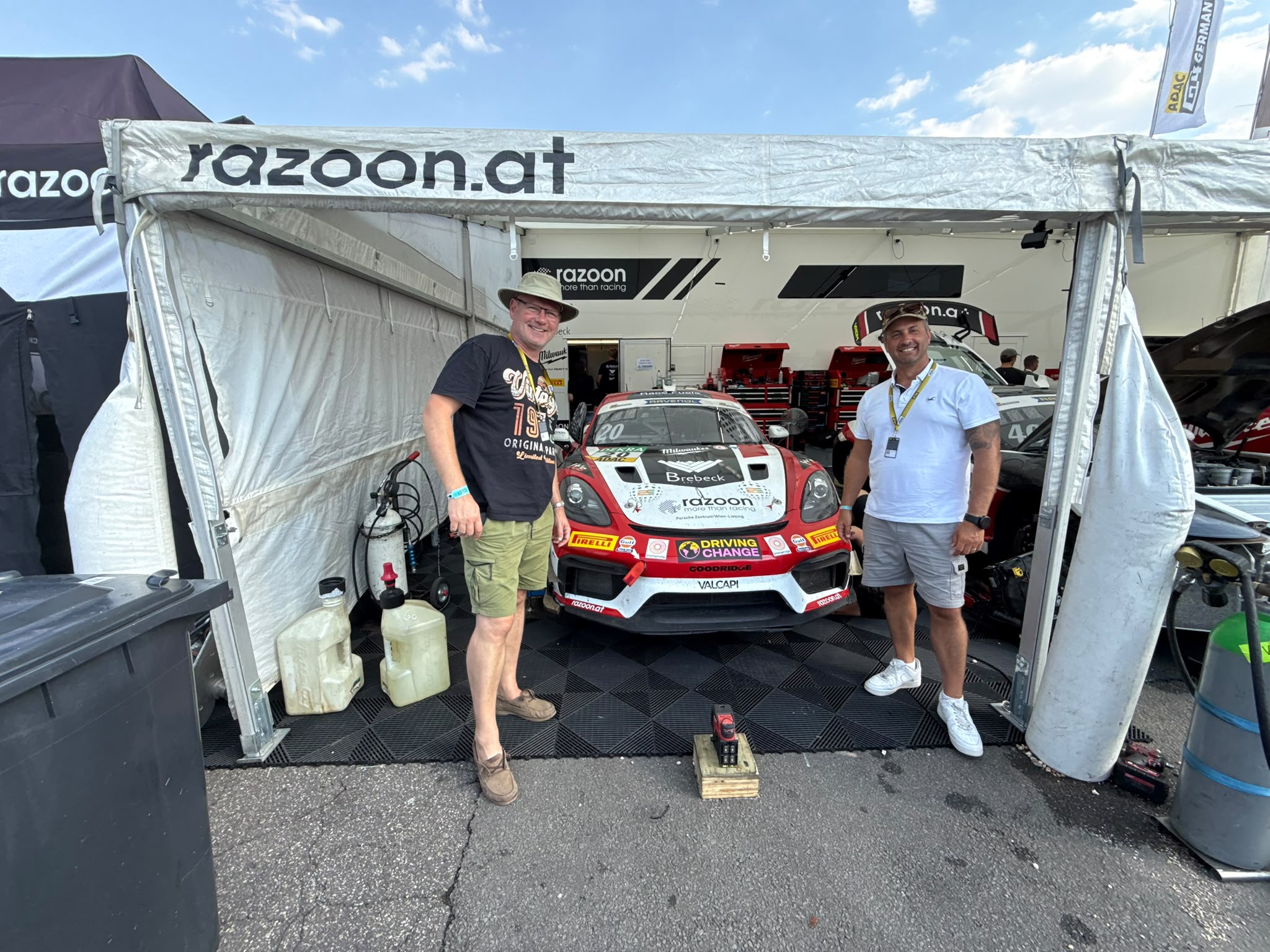 Mat and Rhys at Razoon Racing